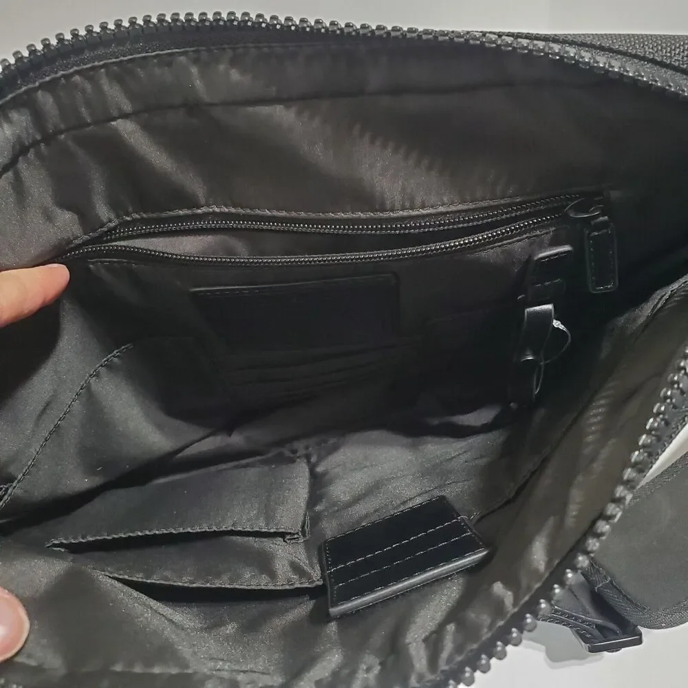 Michael Kors Parker Nylon Messenger Shoulder Bag Computer Crossbody travel 14x12